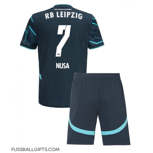 RB Leipzig Antonio Nusa #7 Fußballbekleidung 3rd trikot Kinder 2024-25 Kurzarm (+ kurze hosen)